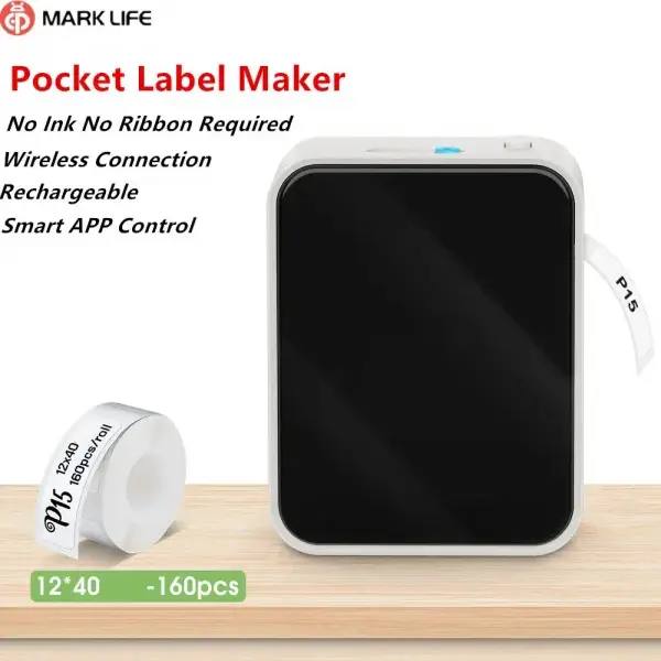 Afc55bdb76f4b4828bffdd72384355b9dO-4.webp Marklife P15 | طابعة ملصقات حرارية صغيرة لاسلكية