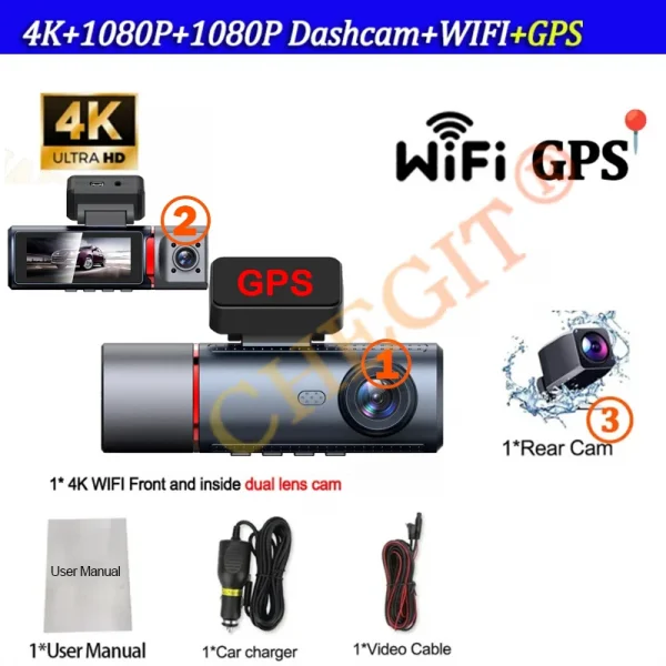 S28f212496f6e40389482ec93f0e21d9ec.webp كاميرا سيارة 4K ذكية مع GPS وواي فاي ومراقبة كاملة
