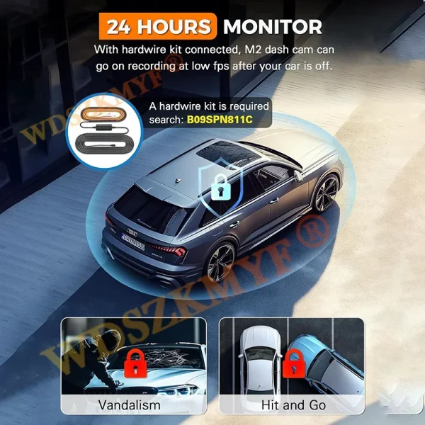 S7dbaa5b7e5ad4aacbbcd740c2f4346edz.webp كاميرا سيارة 4K ذكية مع GPS وواي فاي ومراقبة كاملة