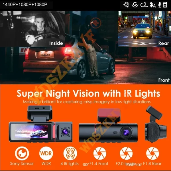 Sa0deb397837a474ea6698215bf6dd6d8B-1.webp كاميرا سيارة 4K ذكية مع GPS وواي فاي ومراقبة كاملة