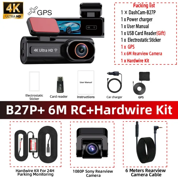 Sa482ad5a88c7426ebd33afc1e3dabc31i.webp كاميرا سيارة ACCEO DVR مزدوجة العدسة