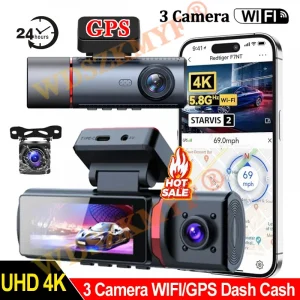 Sf1a43bea11cb48e495171586d06c98c9C-1.webp كاميرا سيارة 4K ذكية مع GPS وواي فاي ومراقبة كاملة