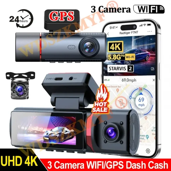 Sf1a43bea11cb48e495171586d06c98c9C-1.webp كاميرا سيارة 4K ذكية مع GPS وواي فاي ومراقبة كاملة